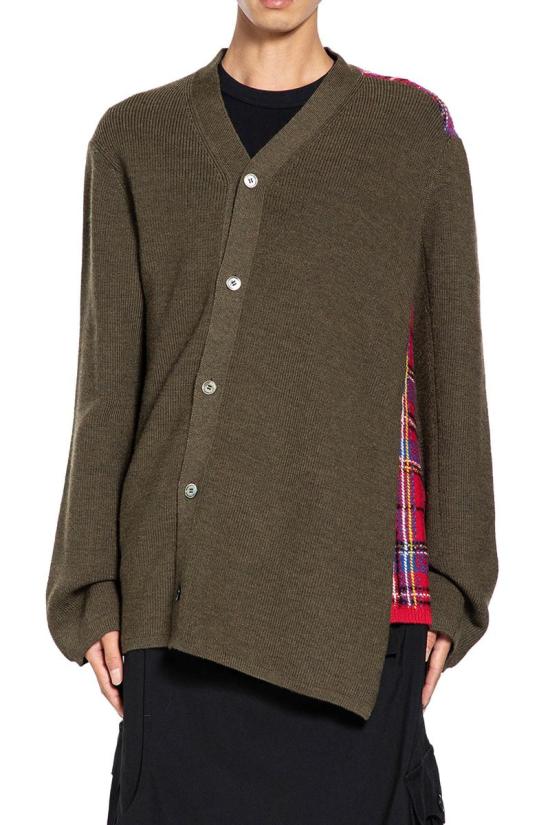 25FW 꼼데가르송 애시메트릭 디자인 가디건 PPN005W25 1 GREEN