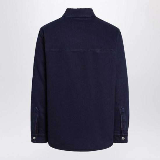 25FW 구찌 리버서블 데님 플란넬 셔츠 835282XDDB6 R GUC 4447 BLUE - GUCCI