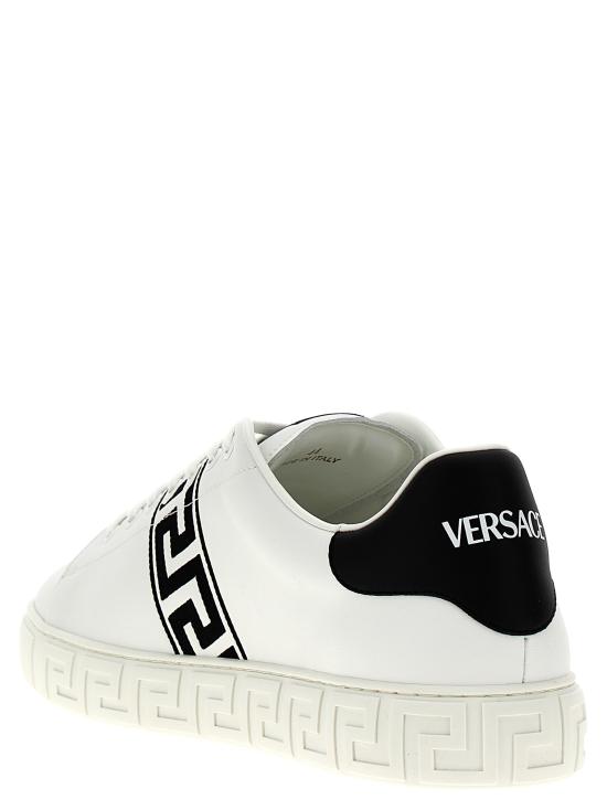 25FW 베르사체 그레카 로고 스니커즈 10144601A007762W020 White Black - VERSACE