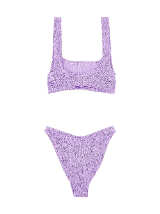 25FW 훈자 지 비치웨어 XANDRABIKINILILAC Purple - HUNZA G