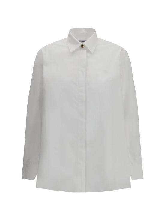 25FW 버버리 오버사이즈 코튼 포플린 셔츠 8115982 A1462 WHITE