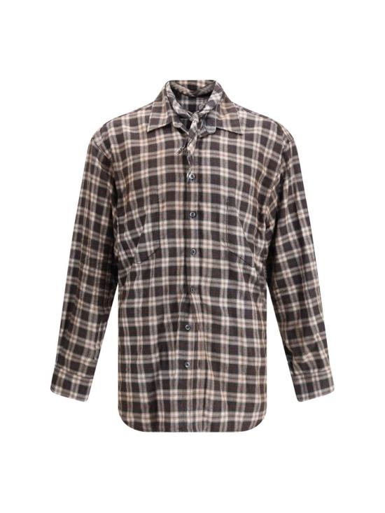25FW 디스퀘어드2 긴팔 셔츠 S71DM0809D35307 002F BROWN