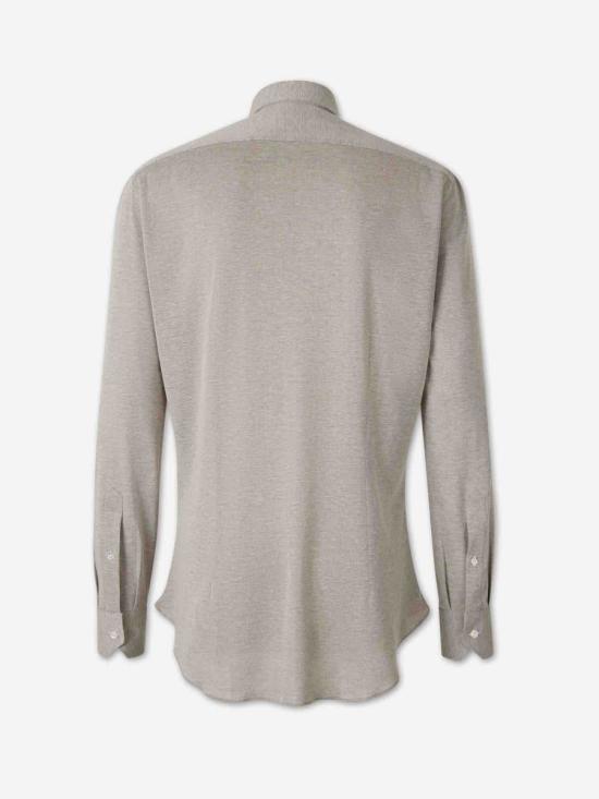 25FW 프레이 긴팔 셔츠 GABRIEL 4BEIGE OSCURO PIQU Brown - FRAY