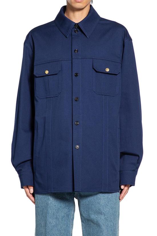 25FW 발렌티노 가라바니 긴팔 셔츠 7V3CIQ10ALS 788 BLUE