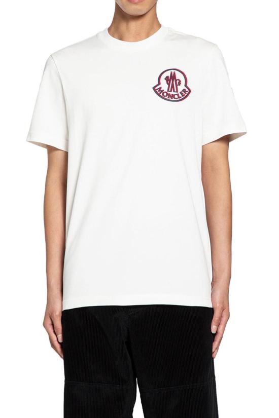 25FW 몽클레어 로고 코튼 티셔츠 8C0005789AZ9 034 Beige