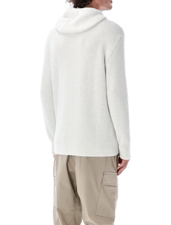 25FW 씨피 컴퍼니 스웨터 25A19CMKN258A006170A M12 WHITE MELANGE - C.P. COMPANY