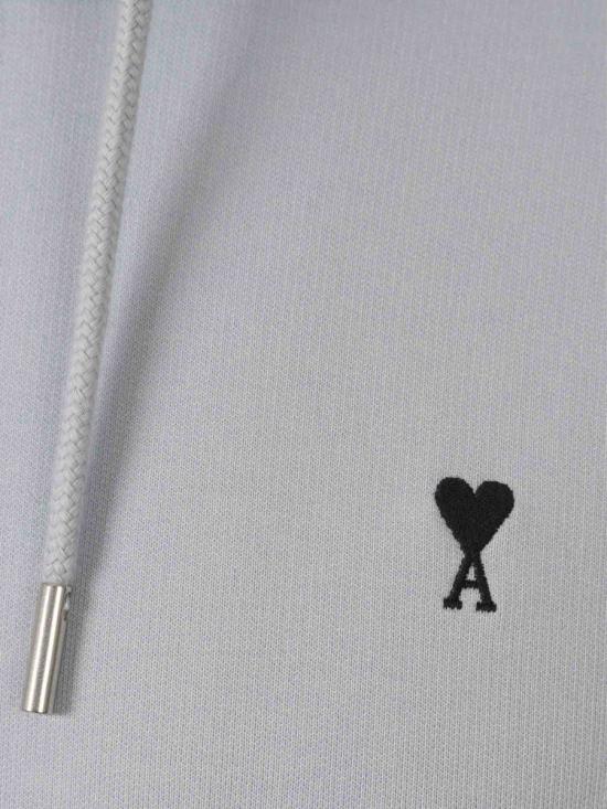 25FW 아미 스몰 하트 로고 후드 티셔츠 HSW764 730 4506SKY BLUE - AMI