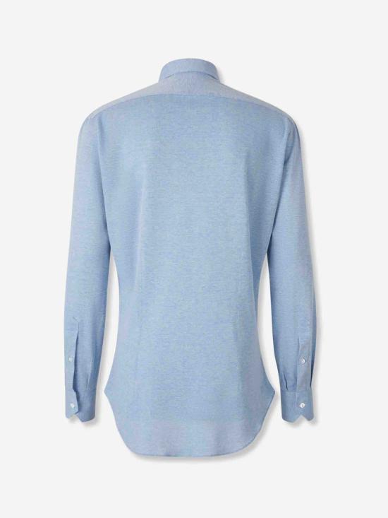 25FW 프레이 긴팔 셔츠 GABRIEL 5CELESTE PIQU BLUE - FRAY