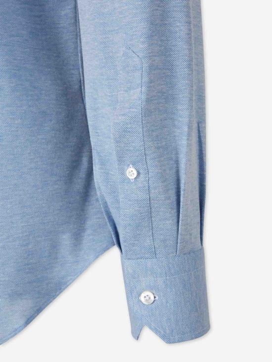 25FW 프레이 긴팔 셔츠 GABRIEL 5CELESTE PIQU BLUE - FRAY