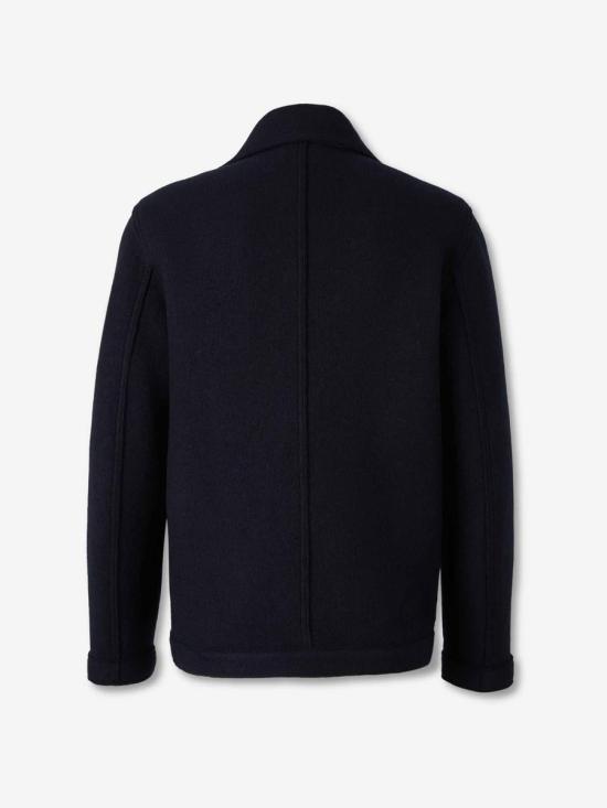 25FW 스톤 아일랜드 펠티드 RWS 울 더블 브레스티드 피 코트  K2S155100059S0IN1 V0020NAVY BLUE MIDNIGHT BLUE - STONE ISLAND