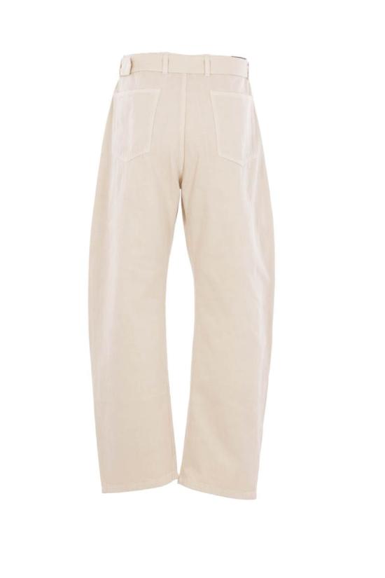 25FW 르메르 벨티드 트위스트 팬츠 PA326LD1065WH027 DENIM SNOW CLAY - LEMAIRE