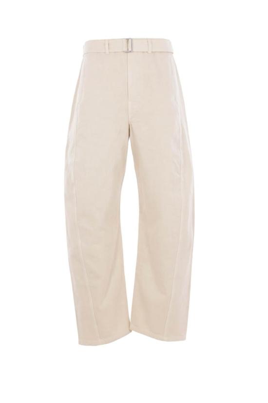 25FW 르메르 벨티드 트위스트 팬츠 PA326LD1065WH027 DENIM SNOW CLAY