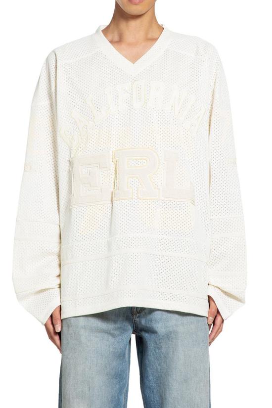 25FW 이알엘 긴팔 티셔츠 ERL11T013 OFF WHITE Beige