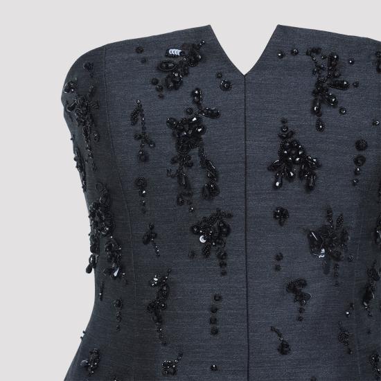 25FW 알베르타 페레티 숏 원피스 A04345136 1509 FANTASIA GRIGIO - ALBERTA FERRETTI