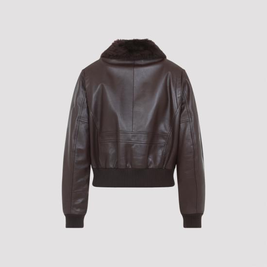 25FW 셀린느 봄버 자켓 RV0Q6599E 18DK CHOCOLATE DARK BROWN - CELINE