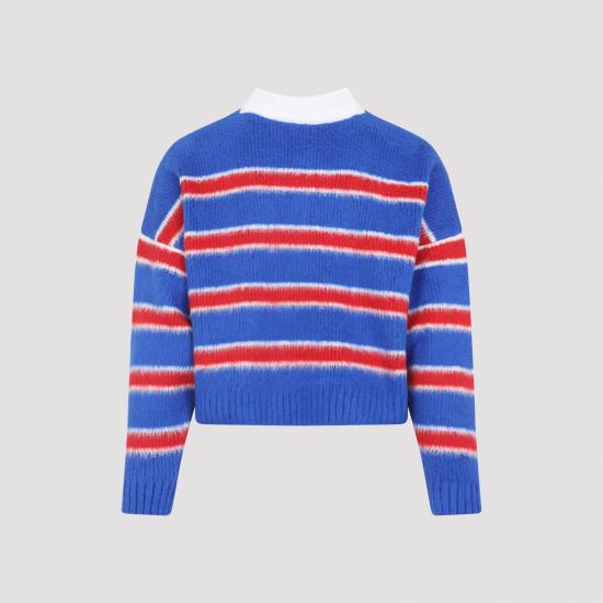 25FW 셀린느 스웨터 RY0FQ0ZQJ GBT8 BLUE RED ECRU - CELINE