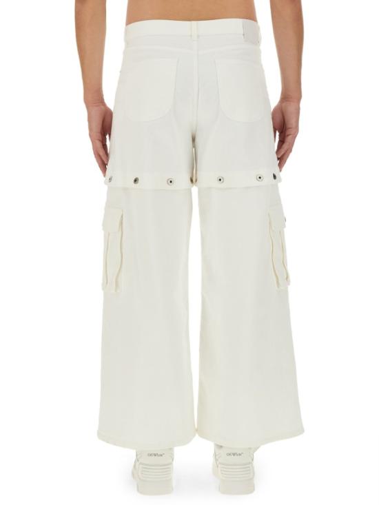  오프화이트 데님 팬츠 OMYA183 S24DEN0010202 White - OFF WHITE