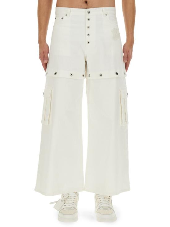  오프화이트 데님 팬츠 OMYA183 S24DEN0010202 White
