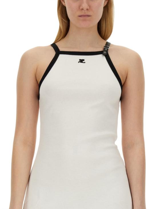  쿠레쥬 미디 원피스 124JRO364 JS00700098 White - COURREGES