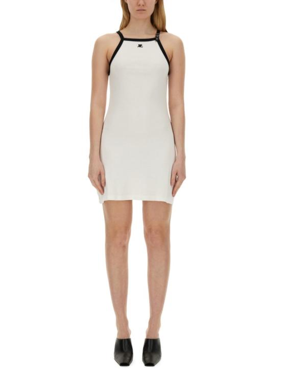  쿠레쥬 미디 원피스 124JRO364 JS00700098 White