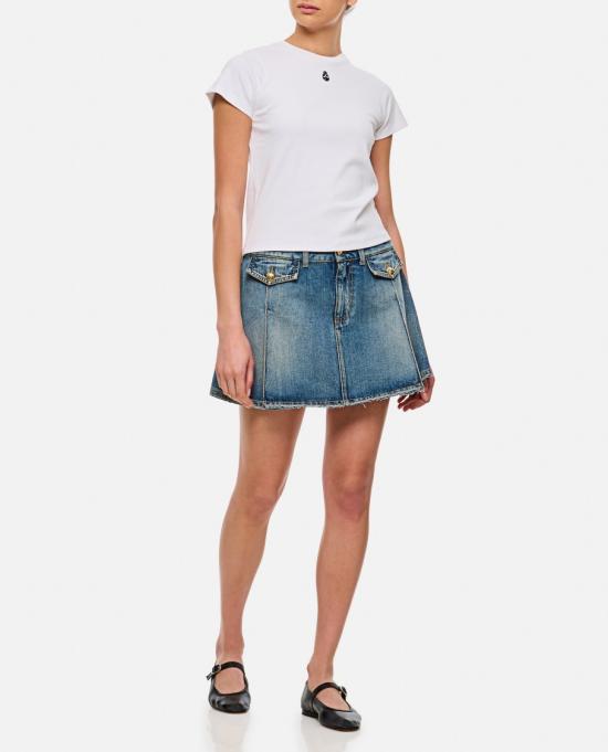 25SS 알렉산더 맥퀸 반팔 티셔츠 819193QLAEH9000 White - ALEXANDER MCQUEEN