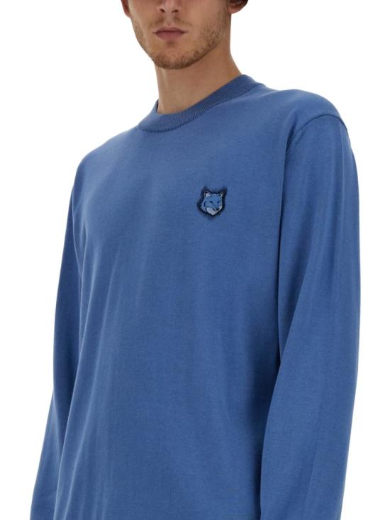  메종키츠네 스웨터 MM00801KT1103 P428 Blue - MAISON KITSUNE