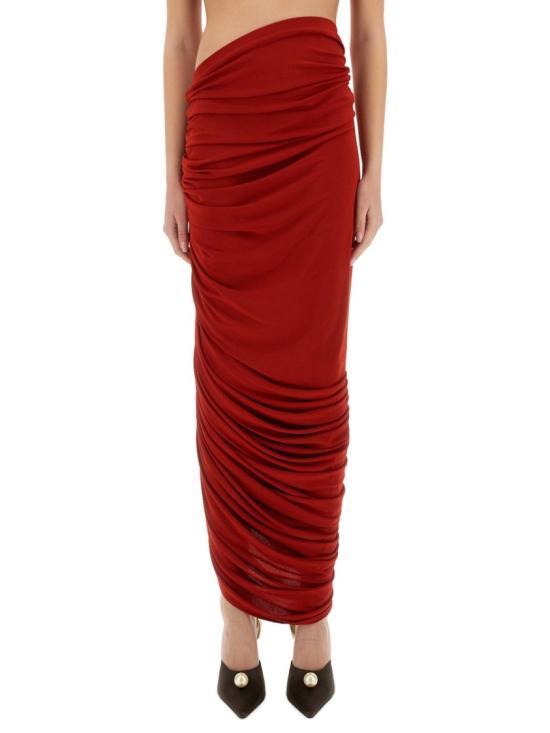 25SS 마그다뷰트림 롱 스커트 442525 RED Red