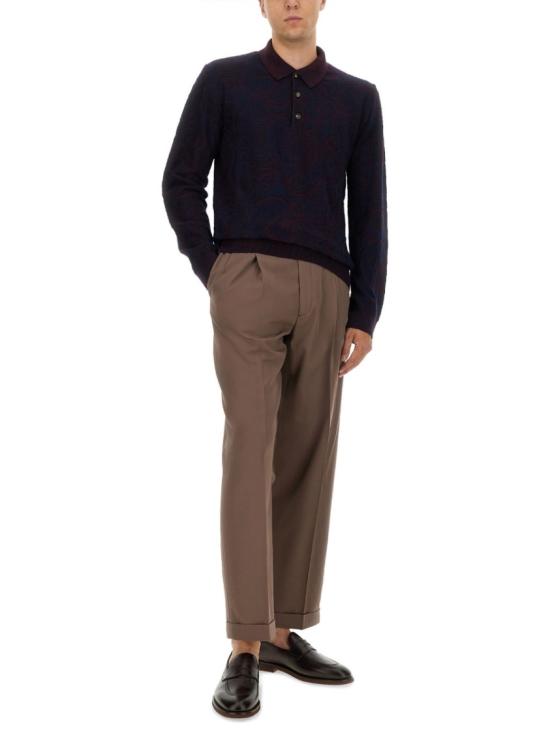 25FW 에트로 폴로 티셔츠 MRKF0028 AQ298S9883 Blue - ETRO