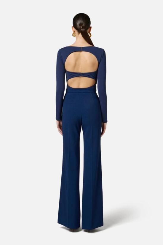 25SS 엘리자베타프랜치 탑 BO02752E2DC8 Blue - ELISABETTA FRANCHI