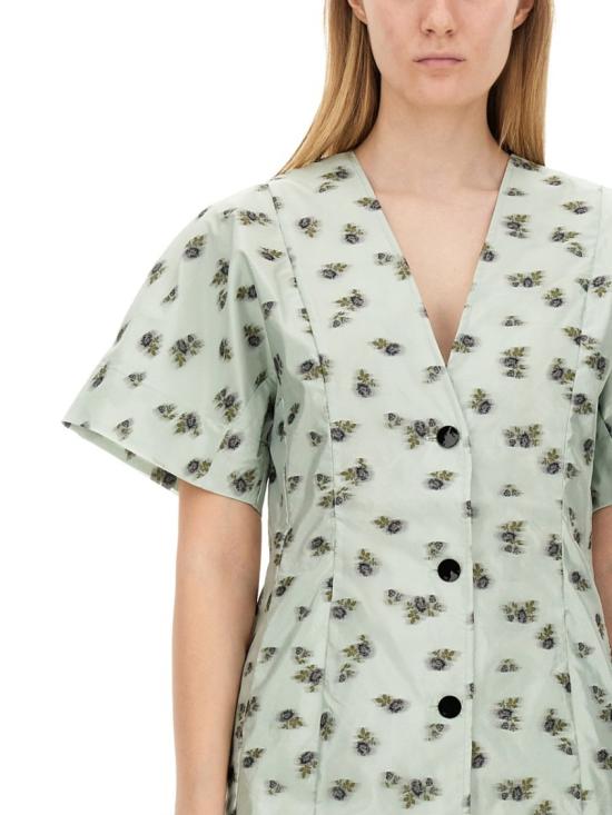  가니 숏 원피스 F9418 073 Green - GANNI