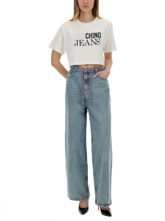  모스키노 데님 팬츠 03143217 1295 Blue - MOSCHINO