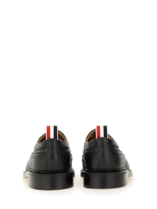  톰브라운 페블 그레인 레더 솔 롱윙 브로그 MFD002A 00198001 Black - THOM BROWNE