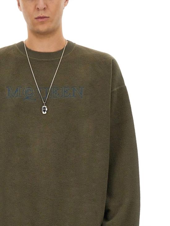  알렉산더 맥퀸 긴팔 티셔츠 801391 QXABE3047 Green - ALEXANDER MCQUEEN