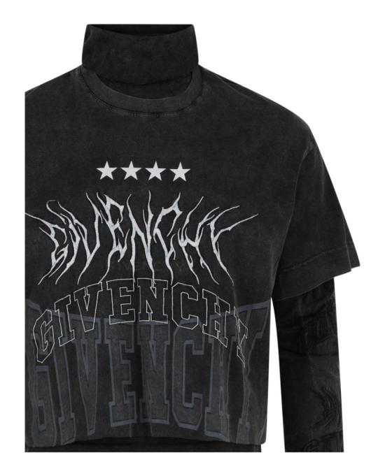  지방시 긴팔 티셔츠 BM71FC 3Y8T 020 00017 S Black - GIVENCHY