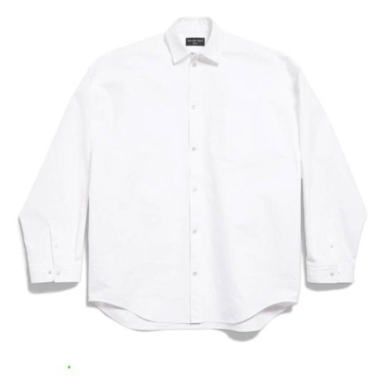 24FW 발렌시아가 셔츠 794462TQM30 9140 WHITE WHITE