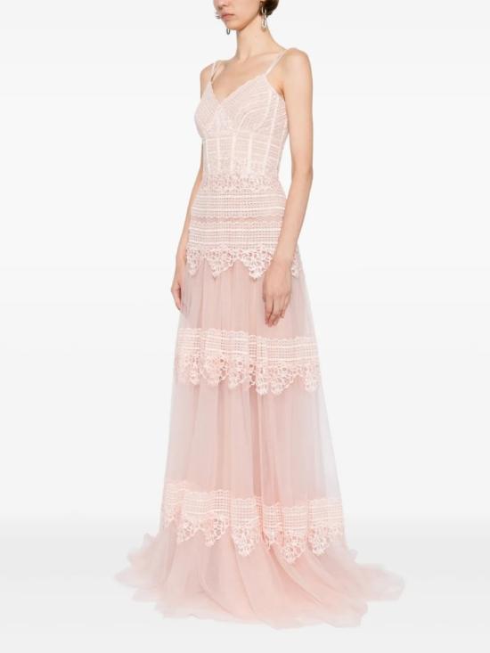  사이드 코베이시 롱 원피스 레이스 롱 드레스 - SAIID KOBEISY