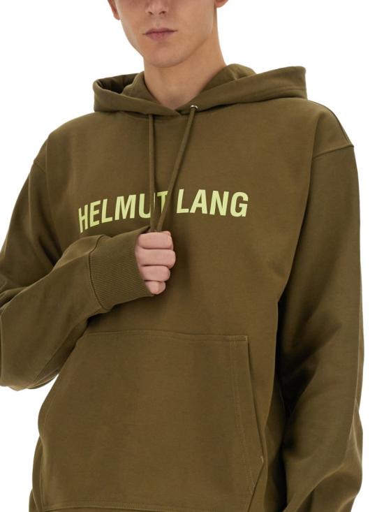  헬무트랭 후드 티셔츠 N09HM519 F0X Green - HELMUT LANG