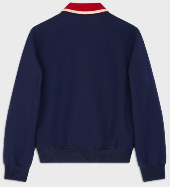 25SS 셀린느 울 플란넬 라이언 테디 자켓 RV0KC239D 07RB ROYAL BLUE - CELINE