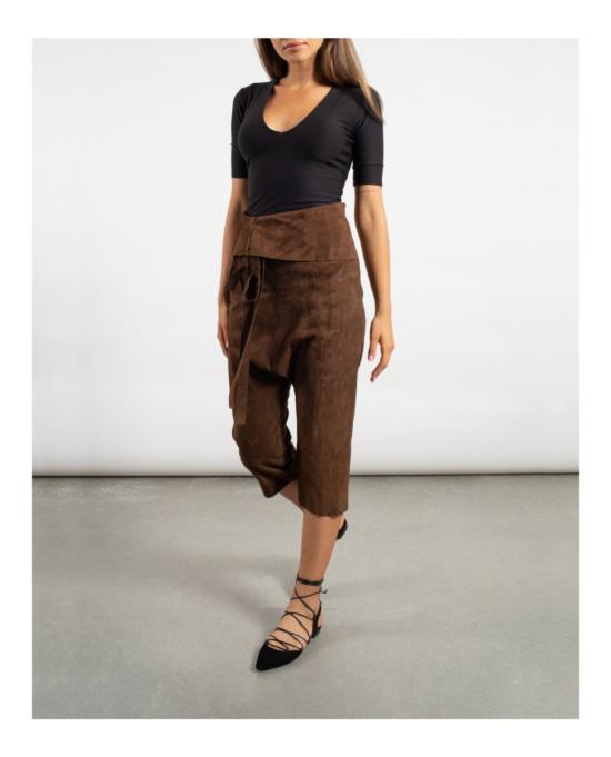  생로랑 스트레이트 팬츠 500961 YC2LW 6040 34 Brown - SAINT LAURENT