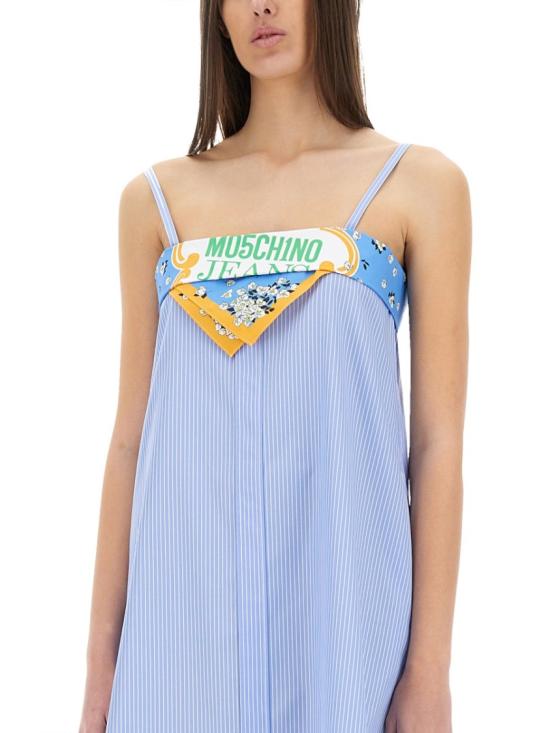 25SS 모스키노 미디 원피스 04683725 1303 Blue - MOSCHINO