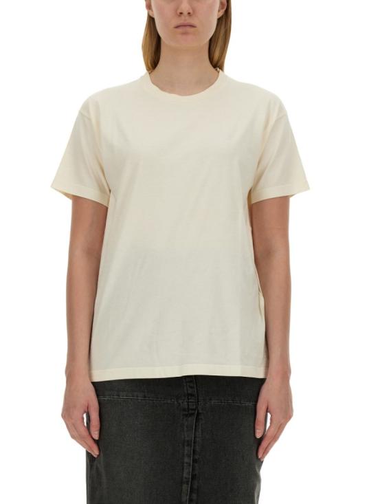  마르지엘라 로고 코튼 저지 티셔츠 S51GC0523 S20079102 Neutrals