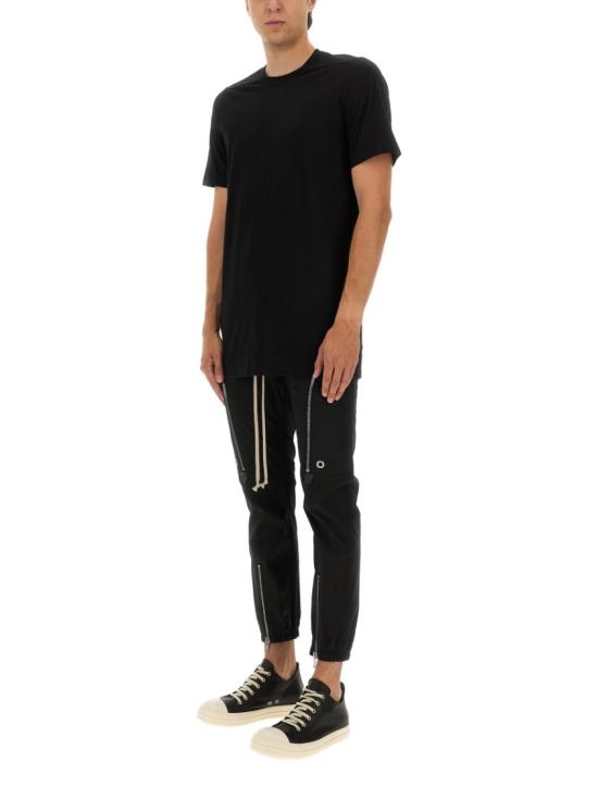 25FW 릭 오웬스 반팔 티셔츠 RU02E1264 JA09 Black - RICK OWENS