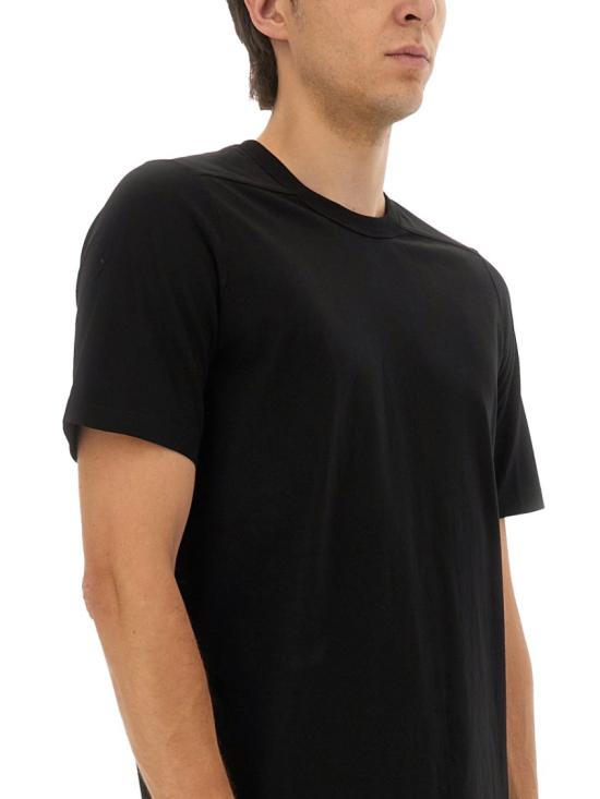 25FW 릭 오웬스 반팔 티셔츠 RU02E1264 JA09 Black - RICK OWENS