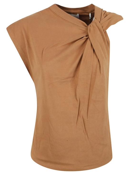 25FW 이자벨마랑 반팔 티셔츠 TS0175FAA1N41I50CA Brown