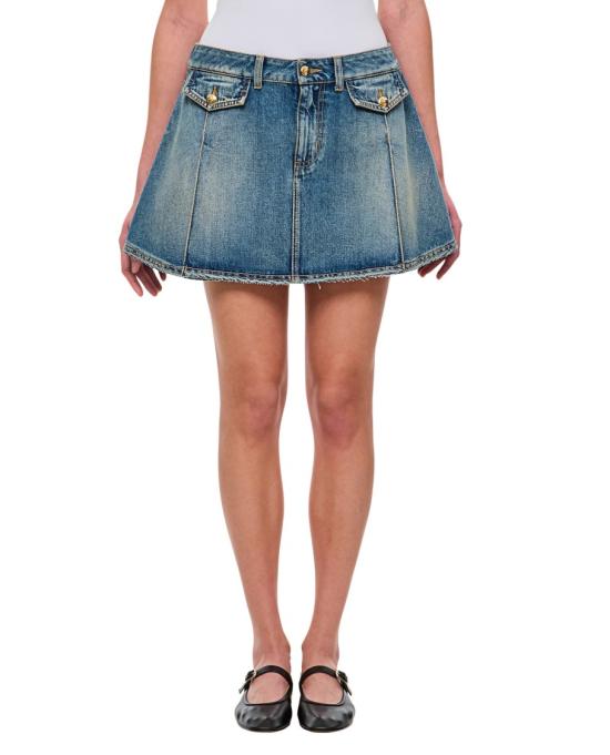 25SS 알렉산더 맥퀸 데님 스커트 817595QMACV4315 Blue