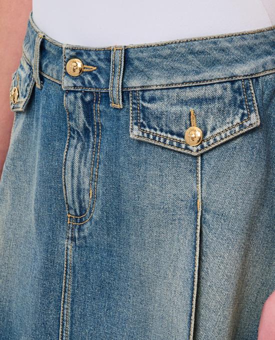 25SS 알렉산더 맥퀸 데님 스커트 817595QMACV4315 Blue - ALEXANDER MCQUEEN