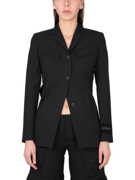  오프화이트 수트 자켓 OWEF101 S23FAB0011000 Black