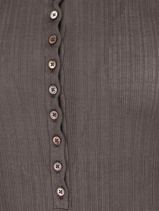 25SS 르메르 바디수트 티셔츠 TO1324 LK1017BR449 Brown - LEMAIRE