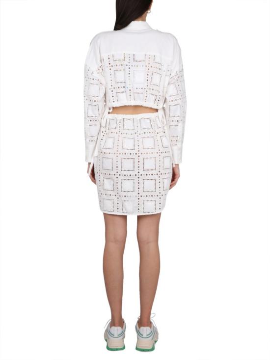  엠에스지엠 숏 원피스 3441MDA02 23710602 White - MSGM