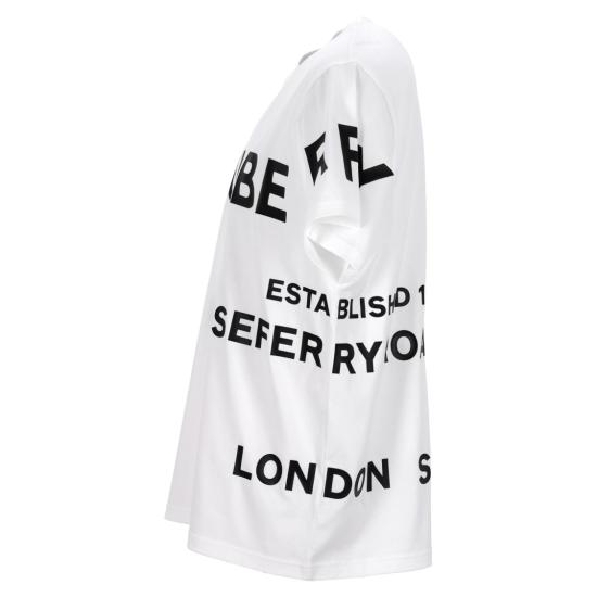  버버리 반팔 티셔츠 8040691 White - BURBERRY